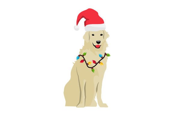 Christmas Dog Embroidery Design