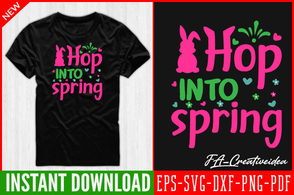 Hop-into-spring Sublimation SVG