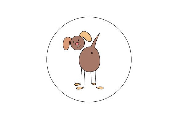 Stick Figure Dog